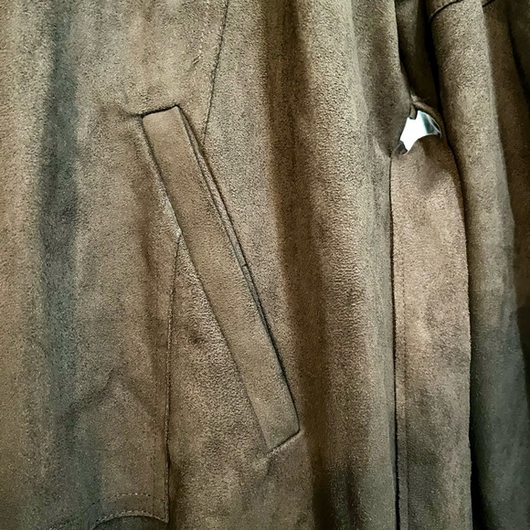 NWT L Brown Trench Coat - Picture 7 of 9